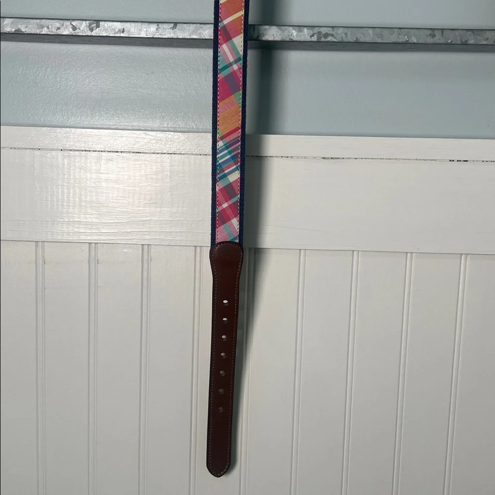 Boys belt size small 22–24 plaid